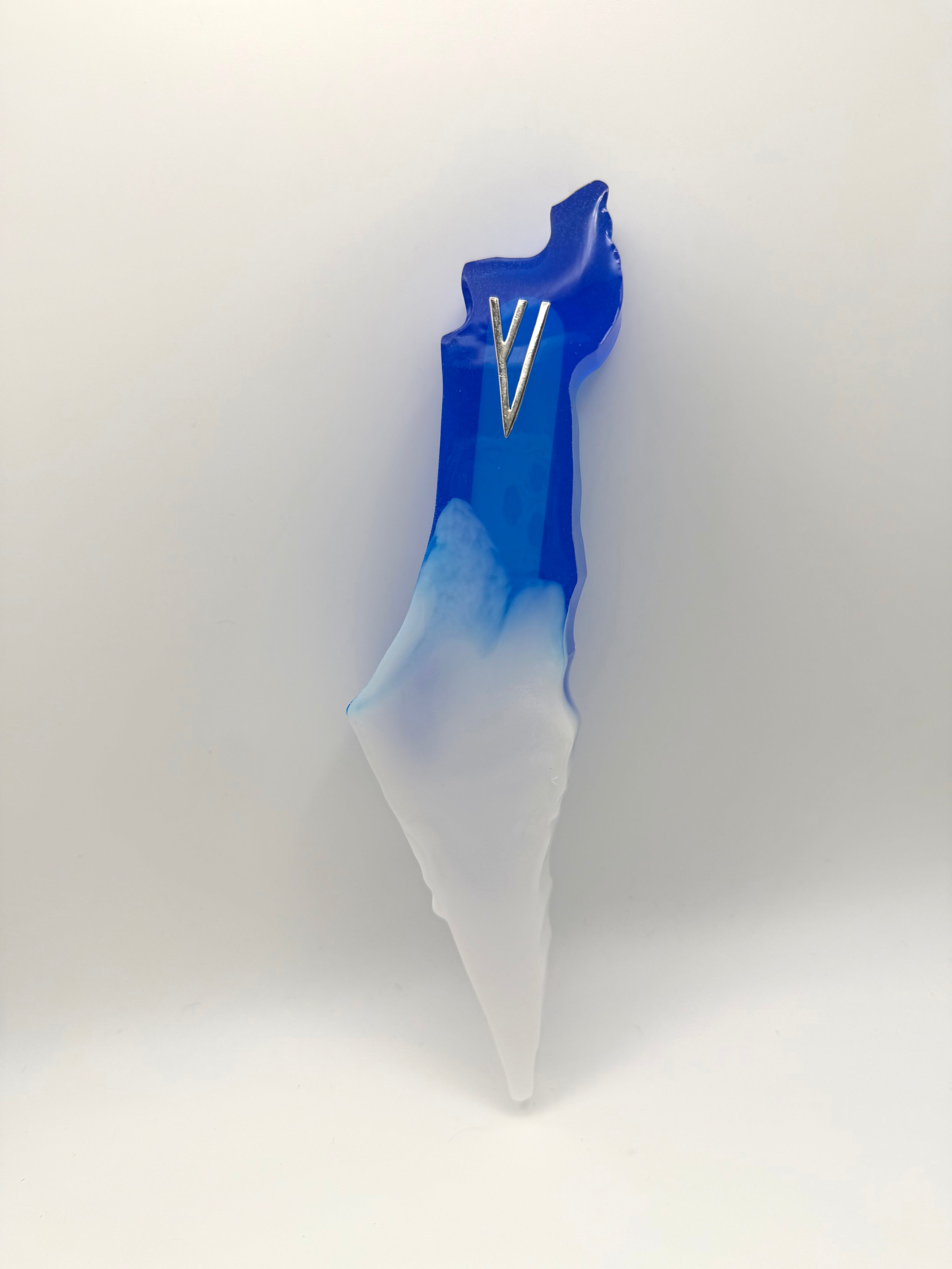 Blue & White Israel Mezuzah