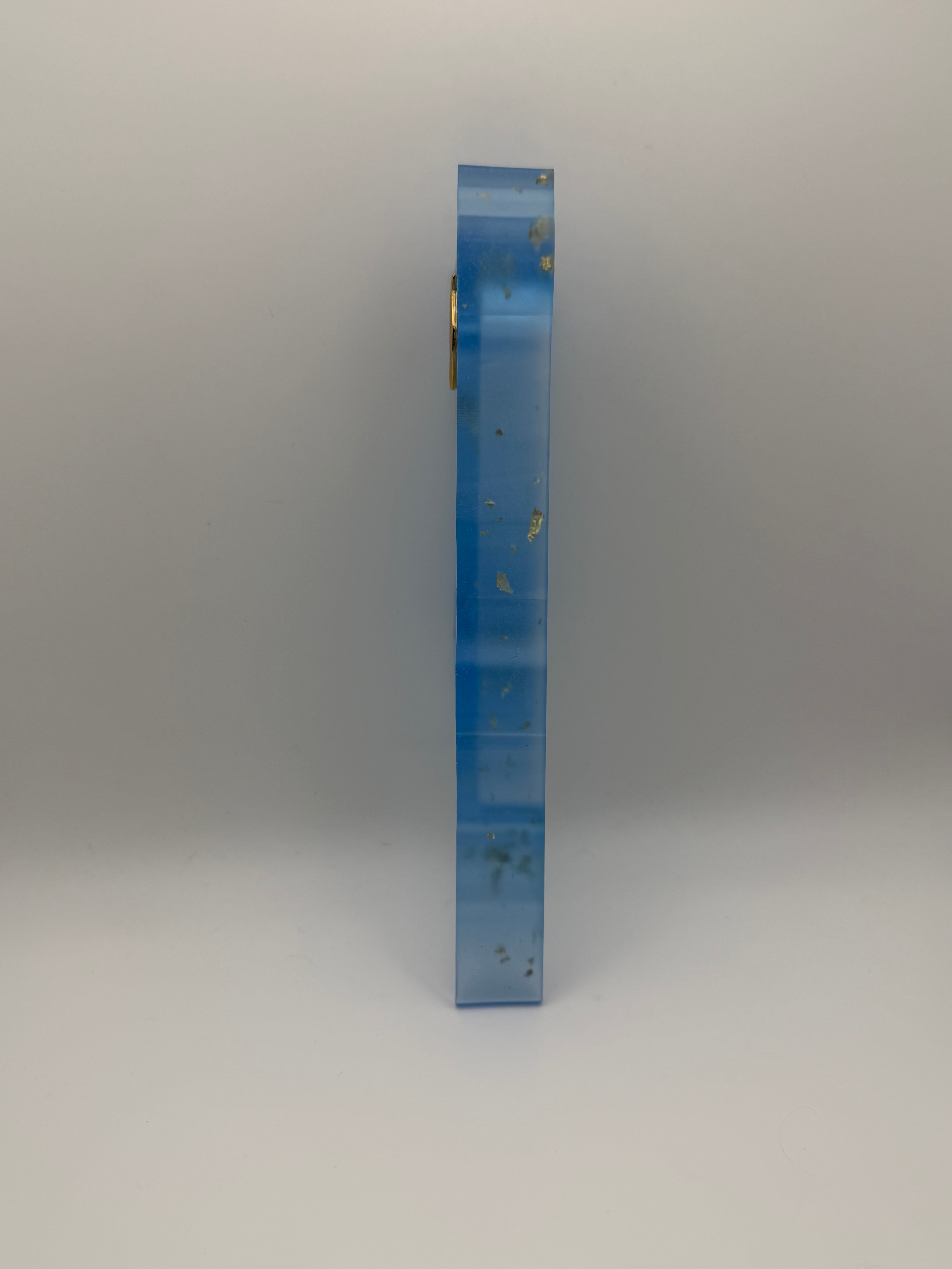 Blue & Gold Israel Mezuzah