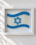 Israeli Flag Beaded Wall Art