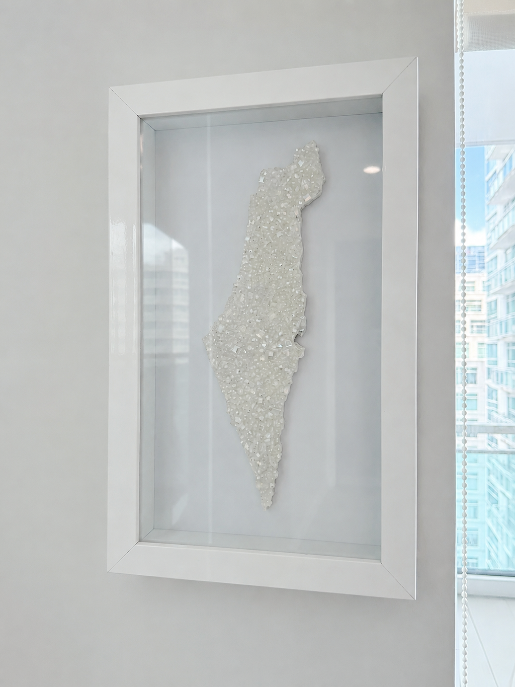 Crystal Beaded Israel Map