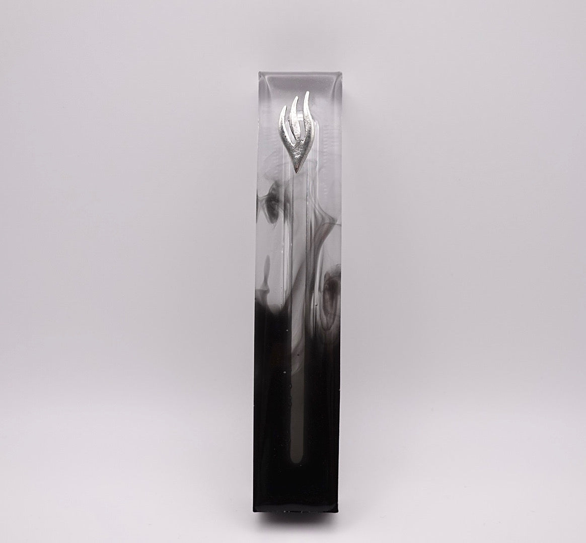 Smoky Black Mezuzah