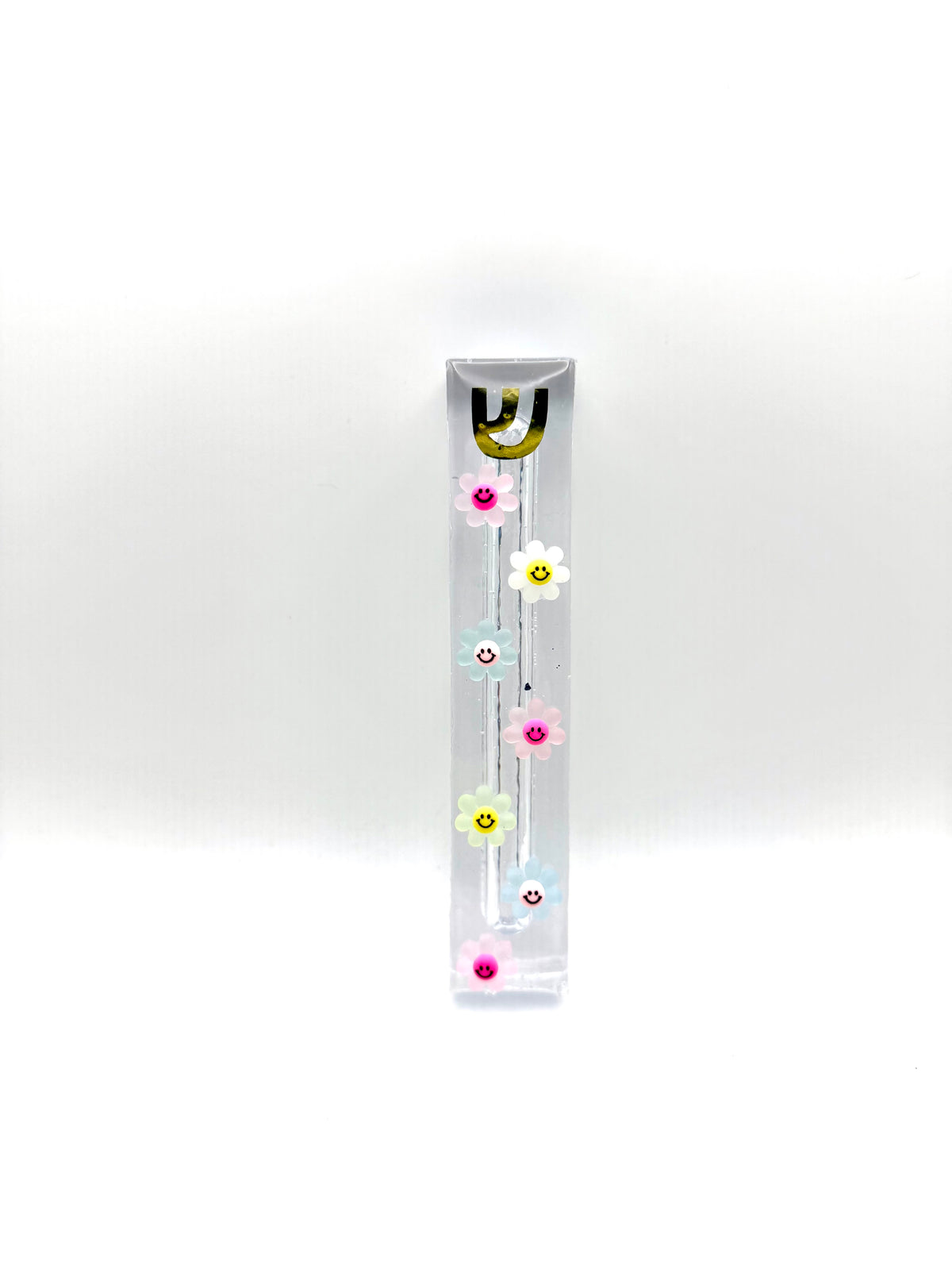 Flower Smiley Face Mezuzah