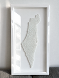 Crystal Beaded Israel Map 32” x 16”
