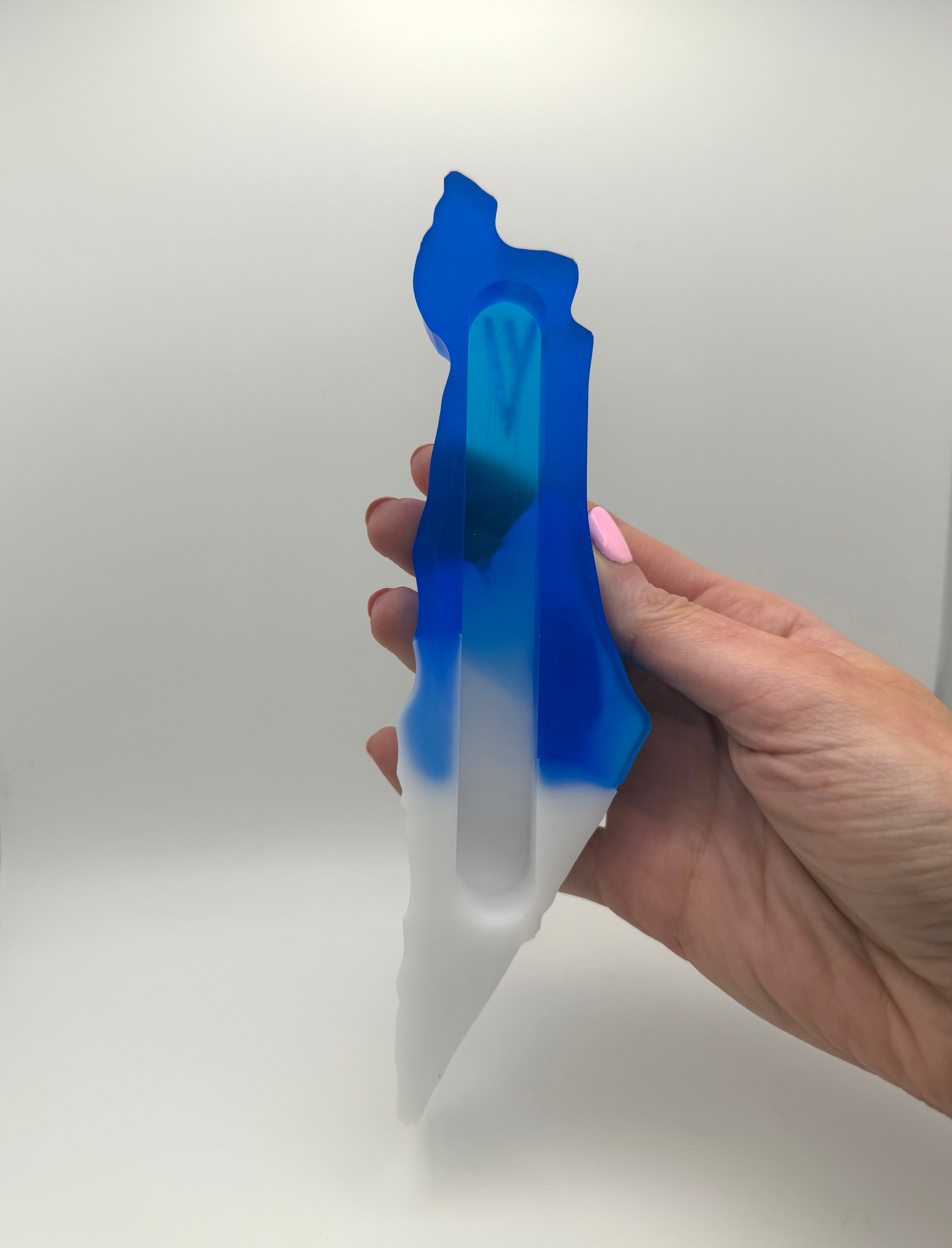 Blue & White Israel Mezuzah