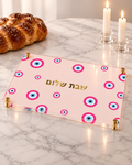 Pink Evil Eye Challah Board