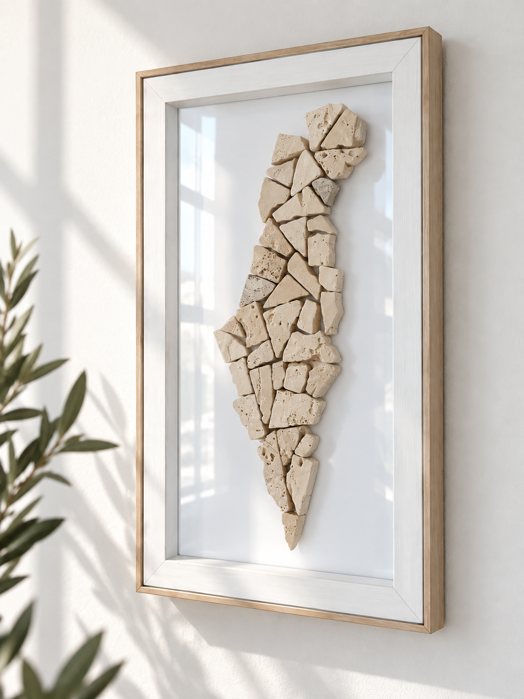 Stone Israel Map Wall Art