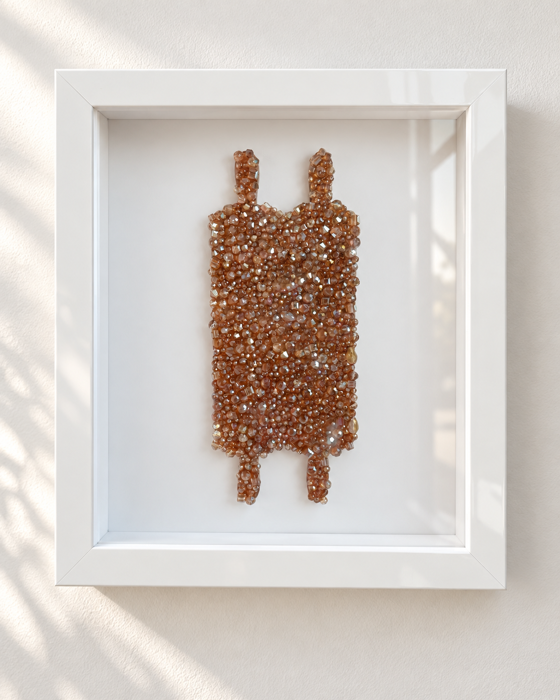 Gold Torah Beaded Shadow Box