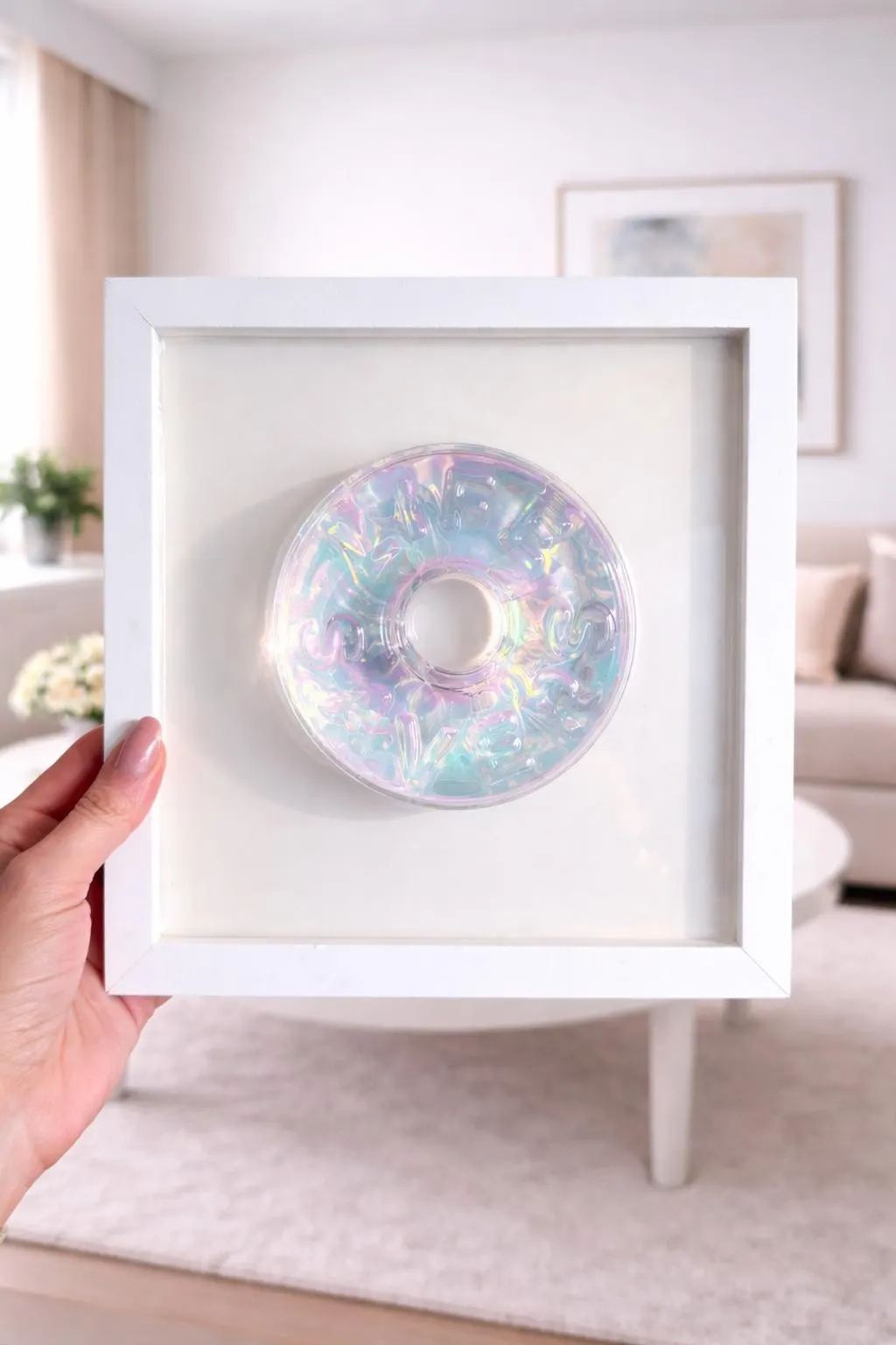 Iridescent Clear Candy Wall Art, Life Saver, 3D Pop Art