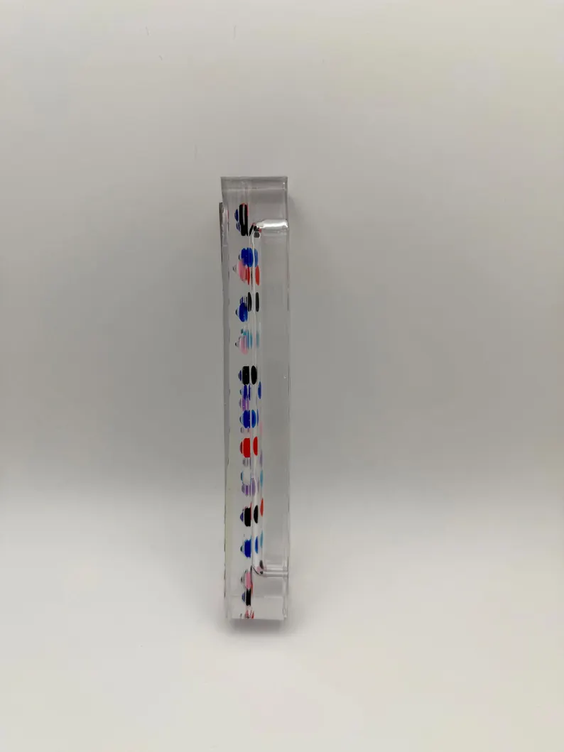 Evil Eye Epoxy Resin Mezuzah