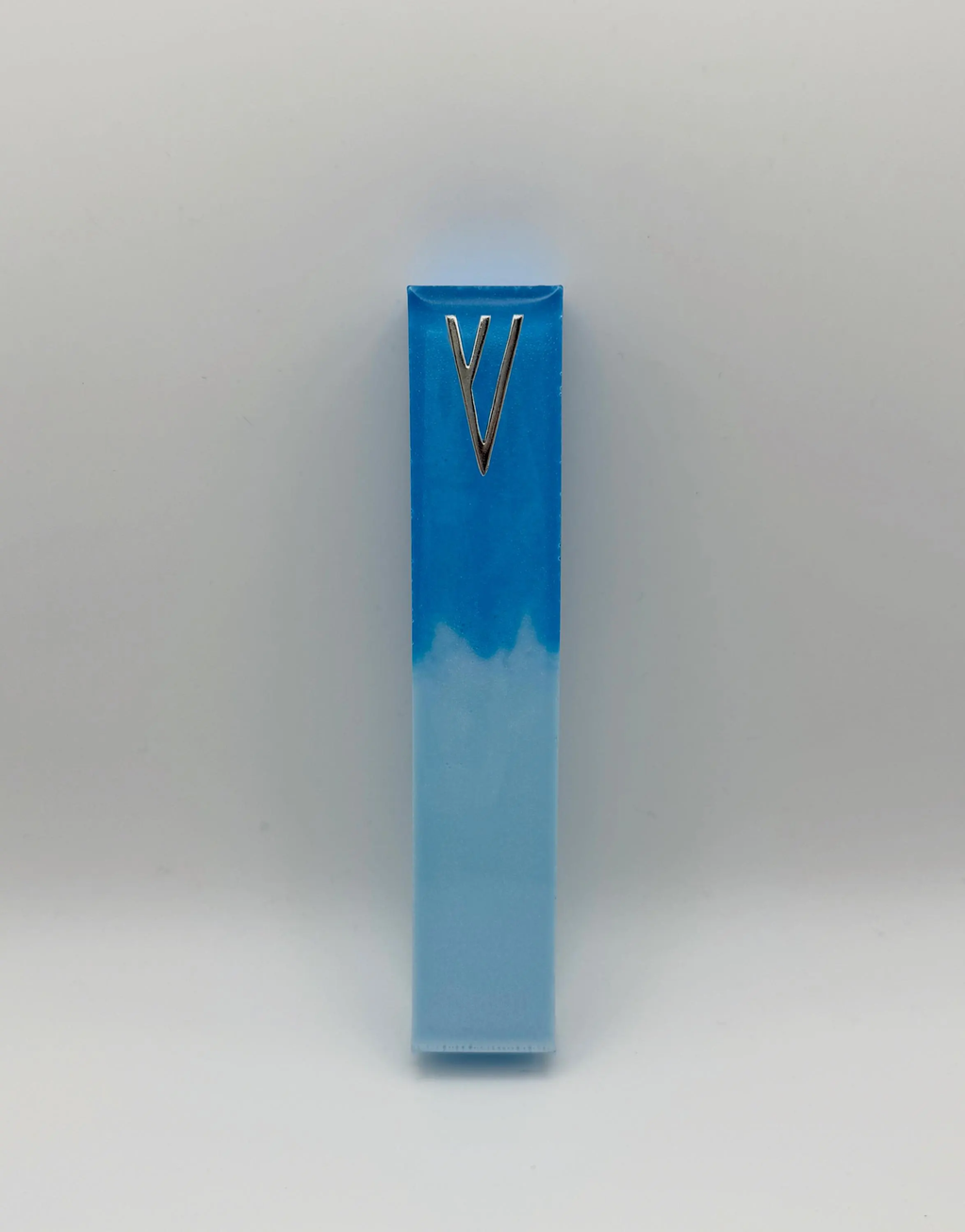 Modern Blue Epoxy Resin Mezuzah