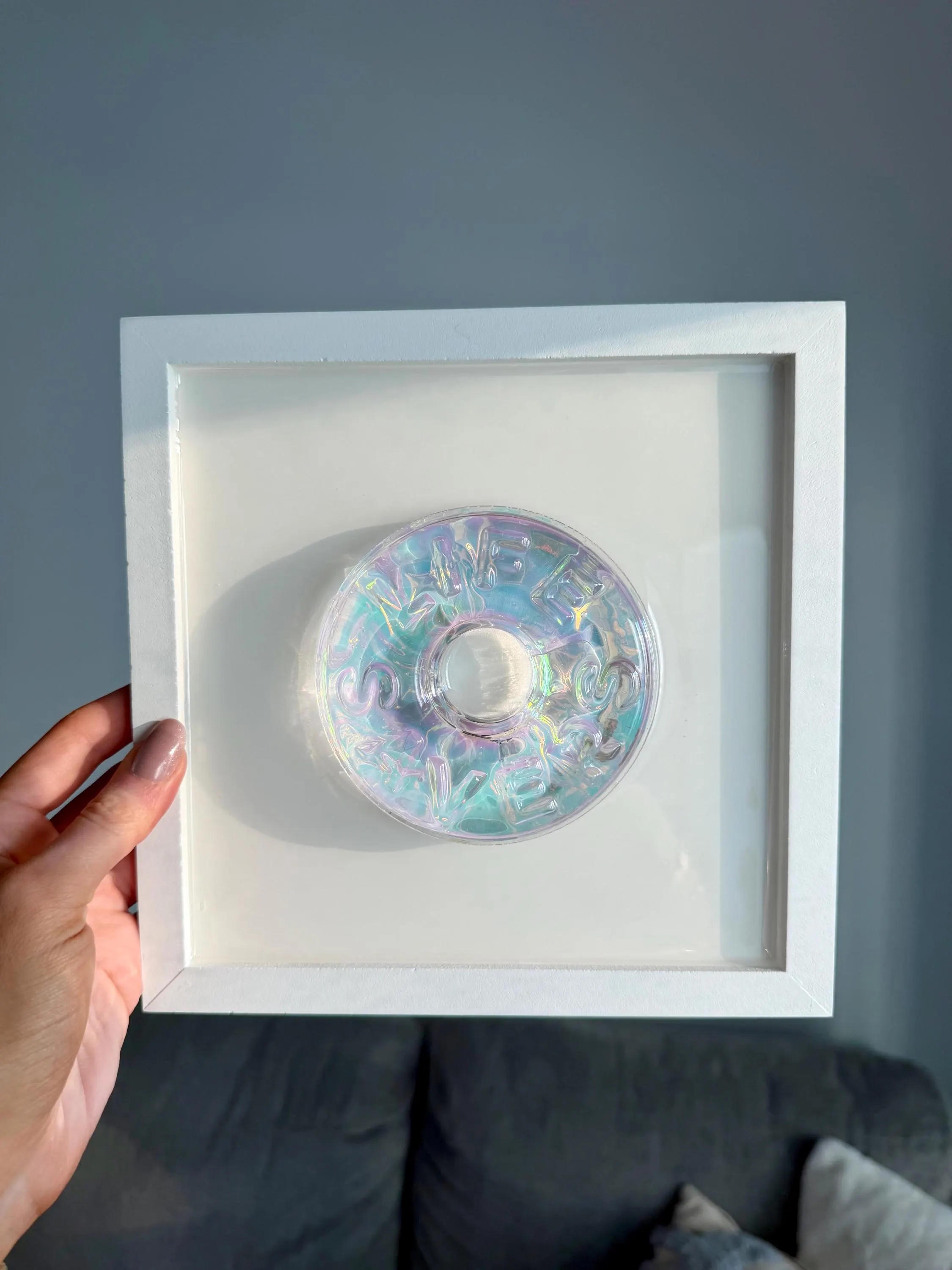 Iridescent Clear Candy Wall Art, Life Saver, 3D Pop Art