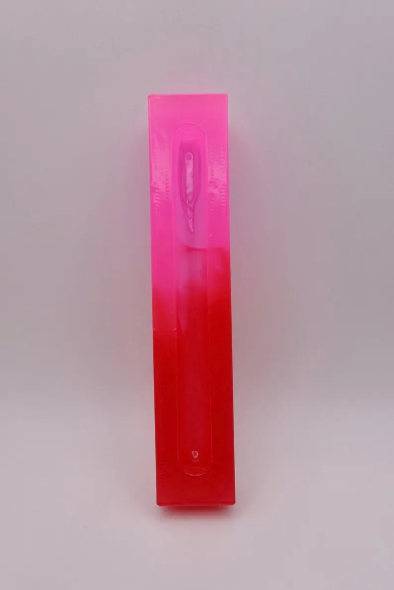 Pink & Red Gradient Resin Mezuzah