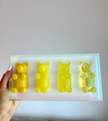 Yellow Gummy Bear Acrylic Wall Art, 3D Resin Bears