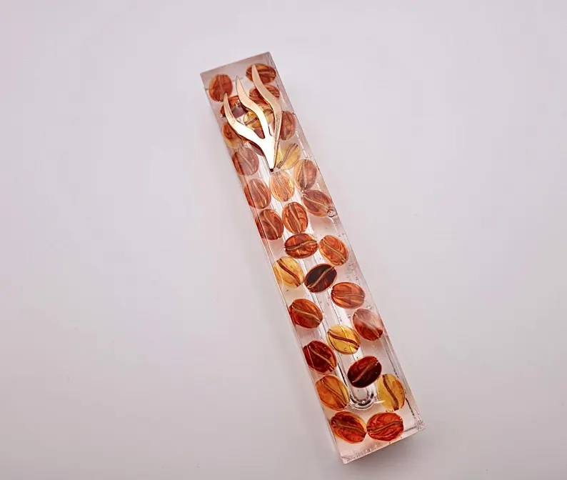 Coffee Bean Mezuzah