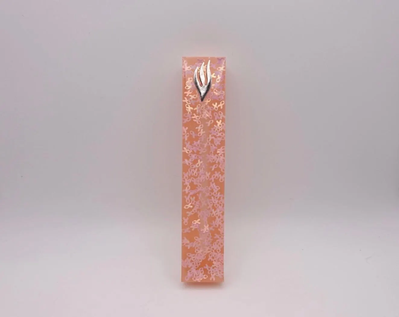 Breast Cancer Awareness Ribbons Epoxy Resin Mezuzah