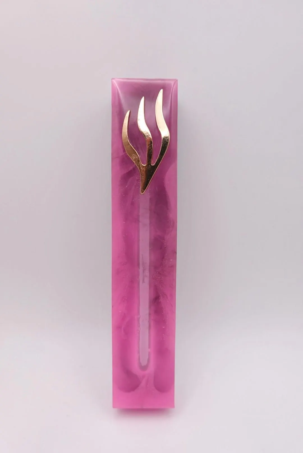 Pink & Black Tie-Dye Epoxy Resin Mezuzah