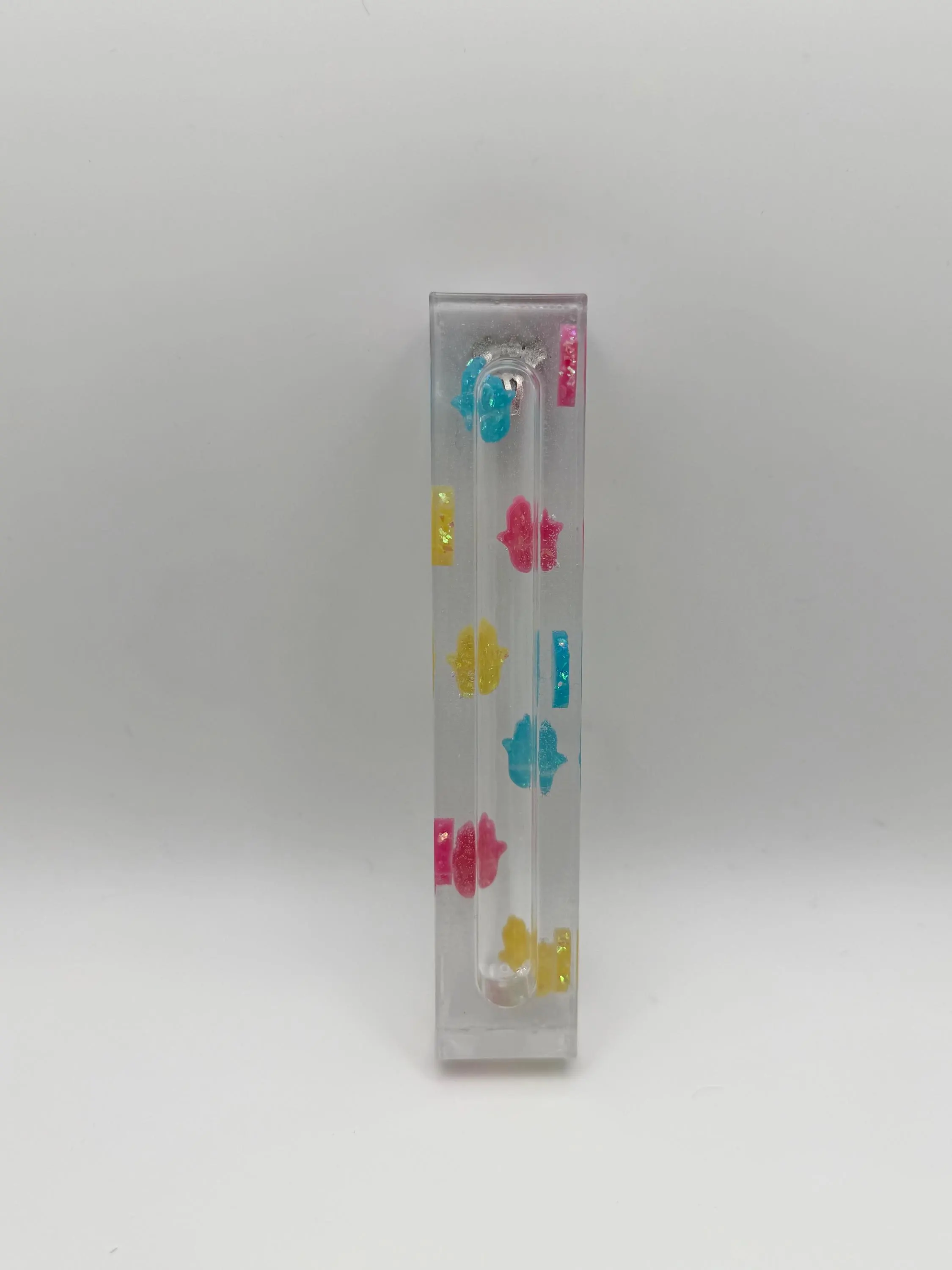 Colorful Opal Epoxy Resin Mezuzah