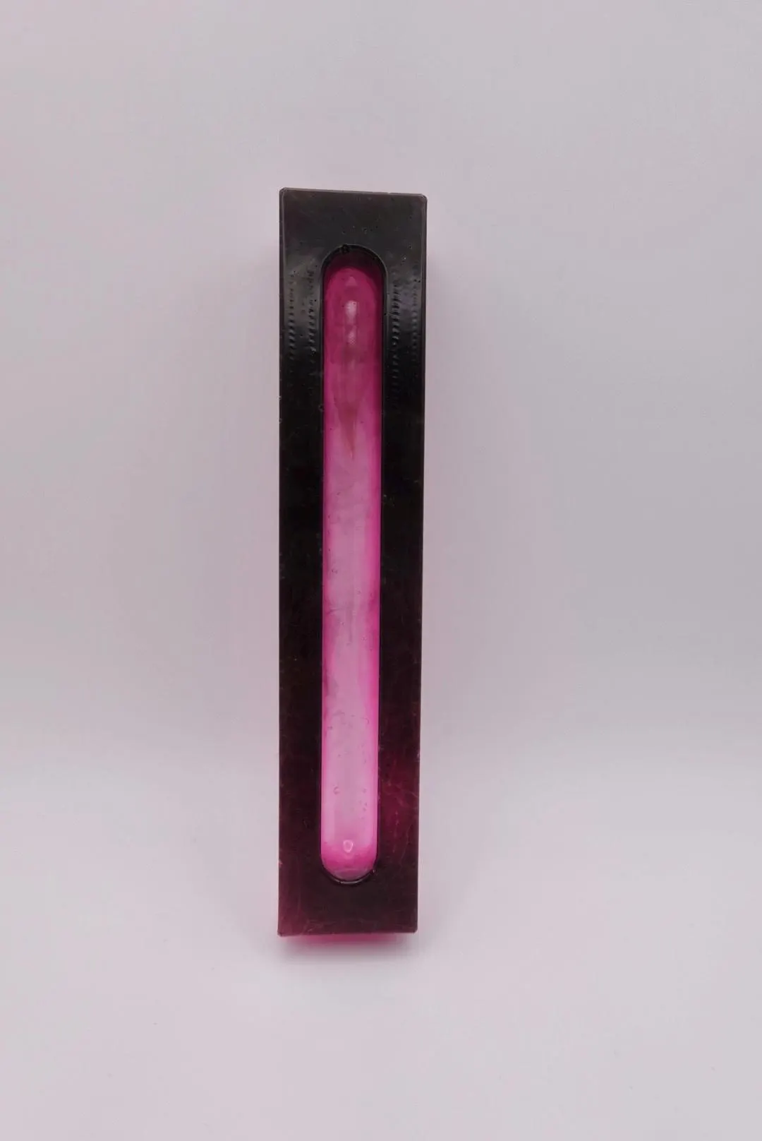 Pink & Black Tie-Dye Epoxy Resin Mezuzah