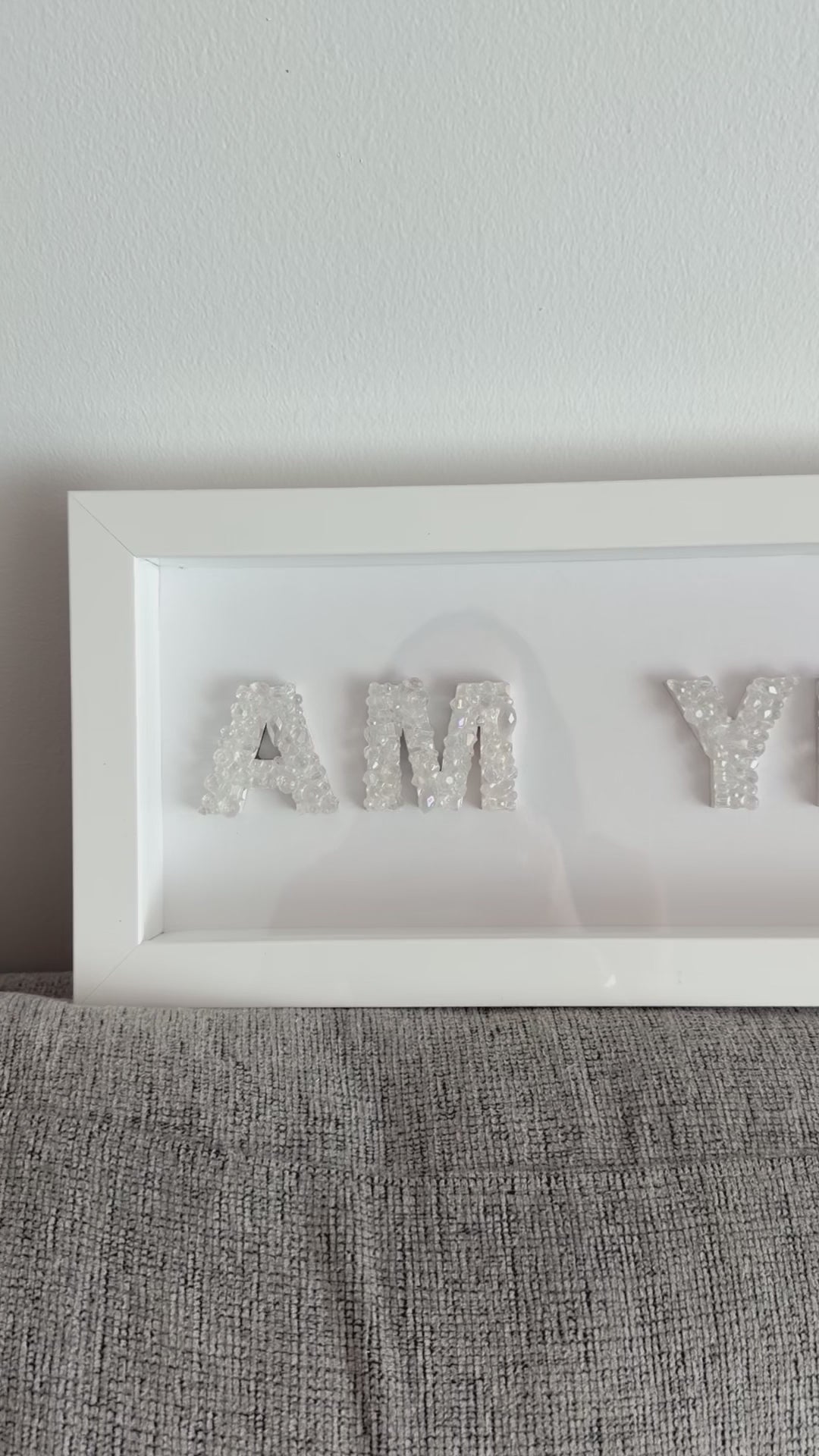 Am Yisrael Chai Glass Beaded Wall Art 33.5” x 7.5”