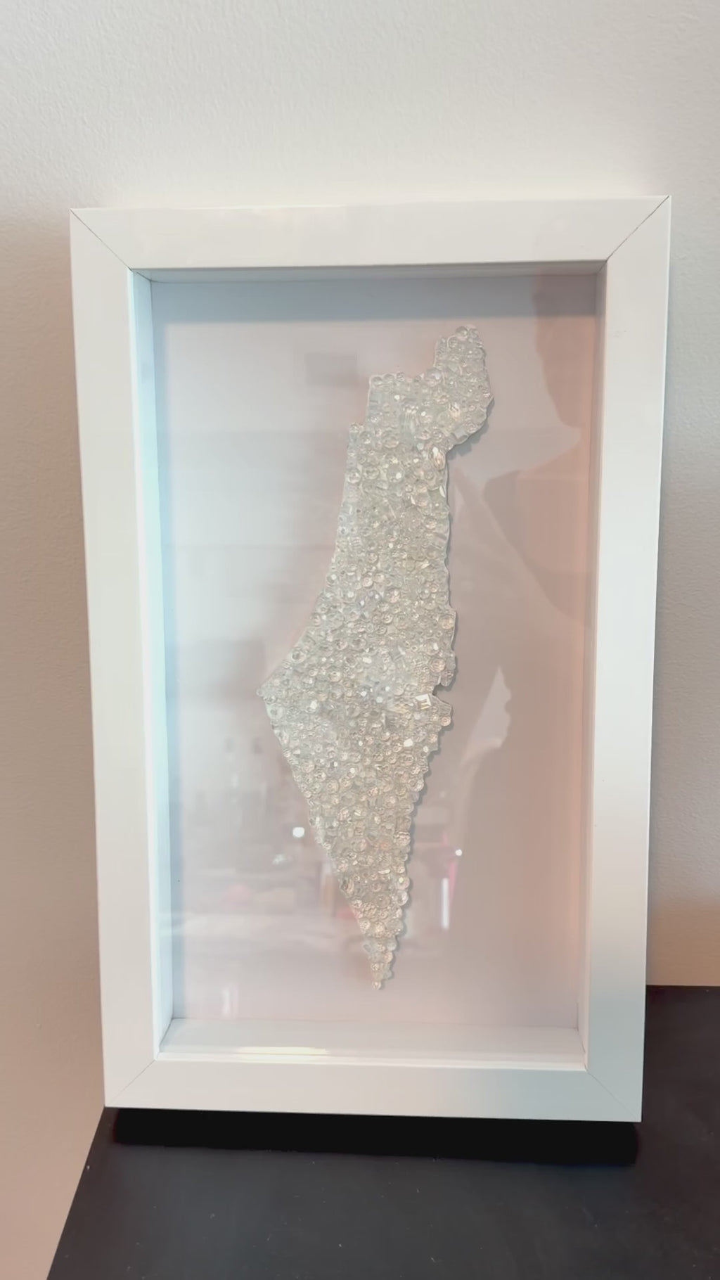 Crystal Beaded Israel Map